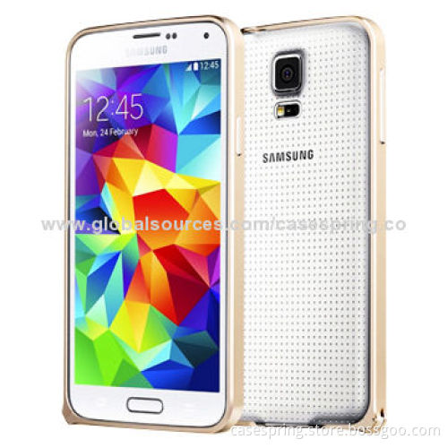 Ultra-thin Aluminum Alloy Bumper for Samsung Galaxy S5/S4, Belt Buckle in the Box